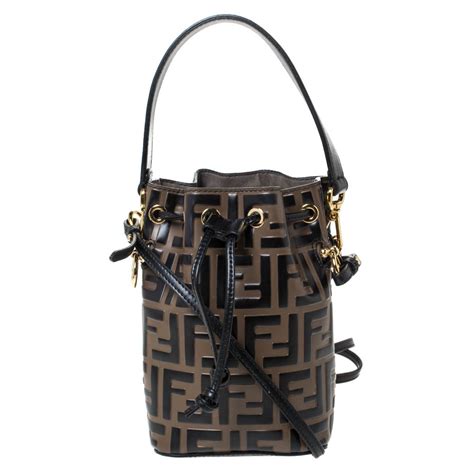 fendi zucca drawstring bag